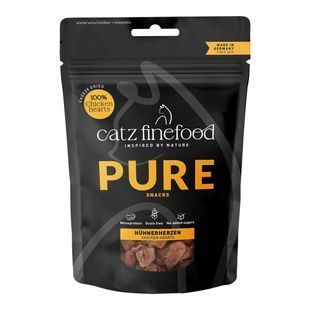 Натуральні ласощі для котів Catz Finefood Pure Snacks з Курячими Серцями 35 г 48234 фото